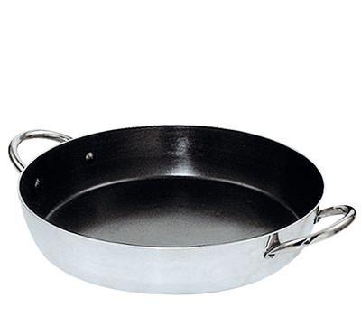 Comprar paellera de acero inox con interior de antiadherente Garcima  diámetro 28 cm