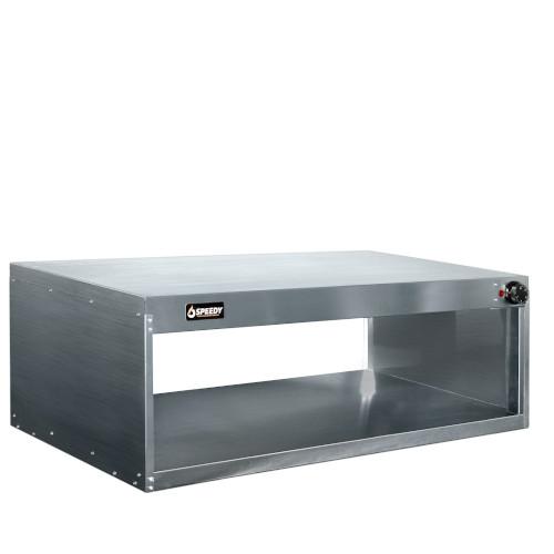 Bazar del Gastronómico - Equipamiento integral para la Gastronomia en Mar  del Plata PASAPLATO SPEEDY CALEFACCIONADO 8 PLATOS 1 ESTANTE+TECHO CALIENTE  98 X 52 X 35, 13KG - 112